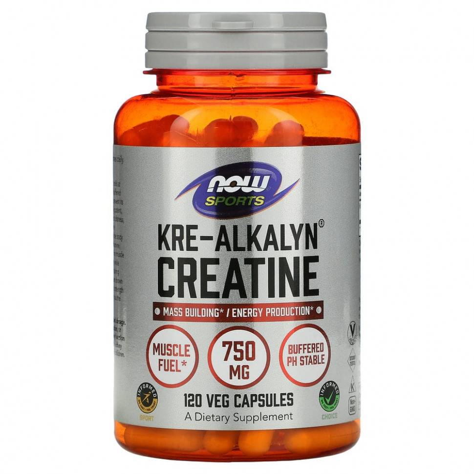   NOW Foods, Sports, Kre-Alkalyn Creatine ( ), 120    -     , -  