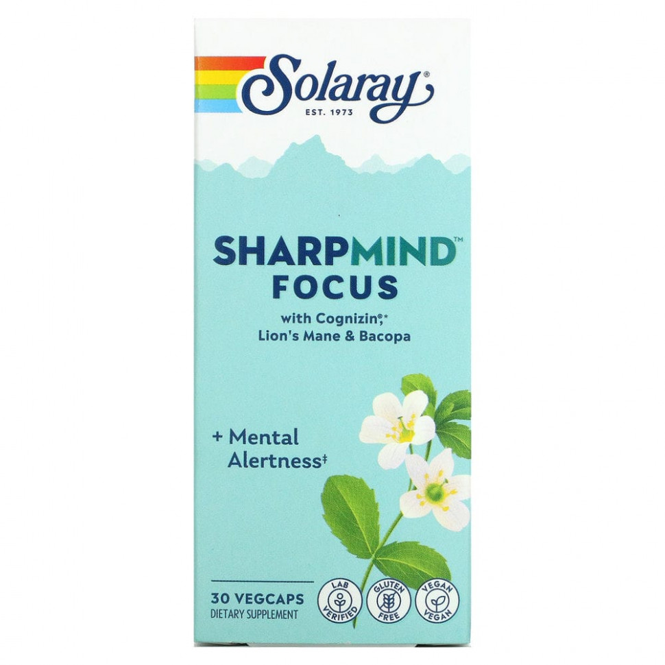   Solaray, SharpMind Focus`` 30     -     , -  