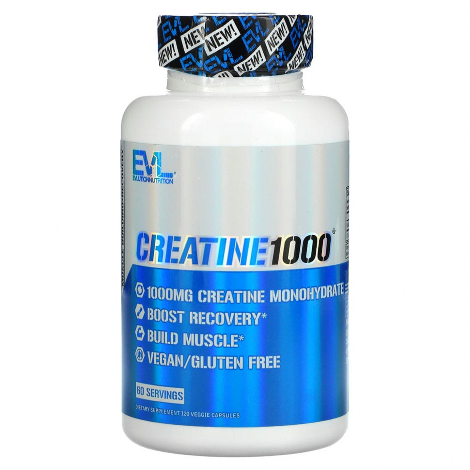   EVLution Nutrition, Creatine1000, , 500 , 120     -     , -  