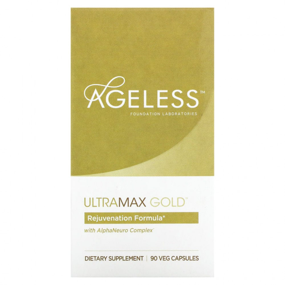   Ageless Foundation Laboratories, UltraMax Gold   AlphaNeuro Complex, 90     -     , -  