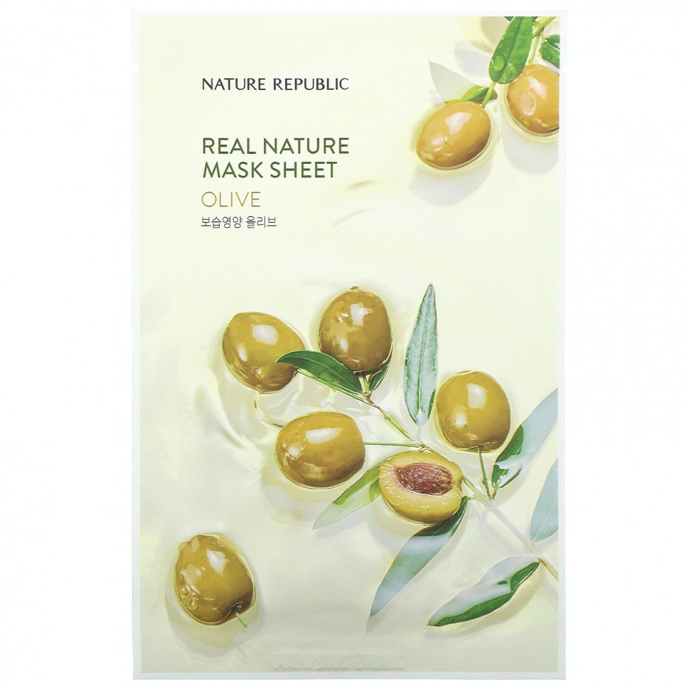   Nature Republic, Real Nature Beauty Mask Sheet,   , 1 ., 23  (0,77 . )   -     , -  