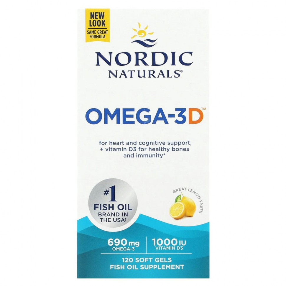   Nordic Naturals, Omega-3D,   , 1000 , 120      -     , -  