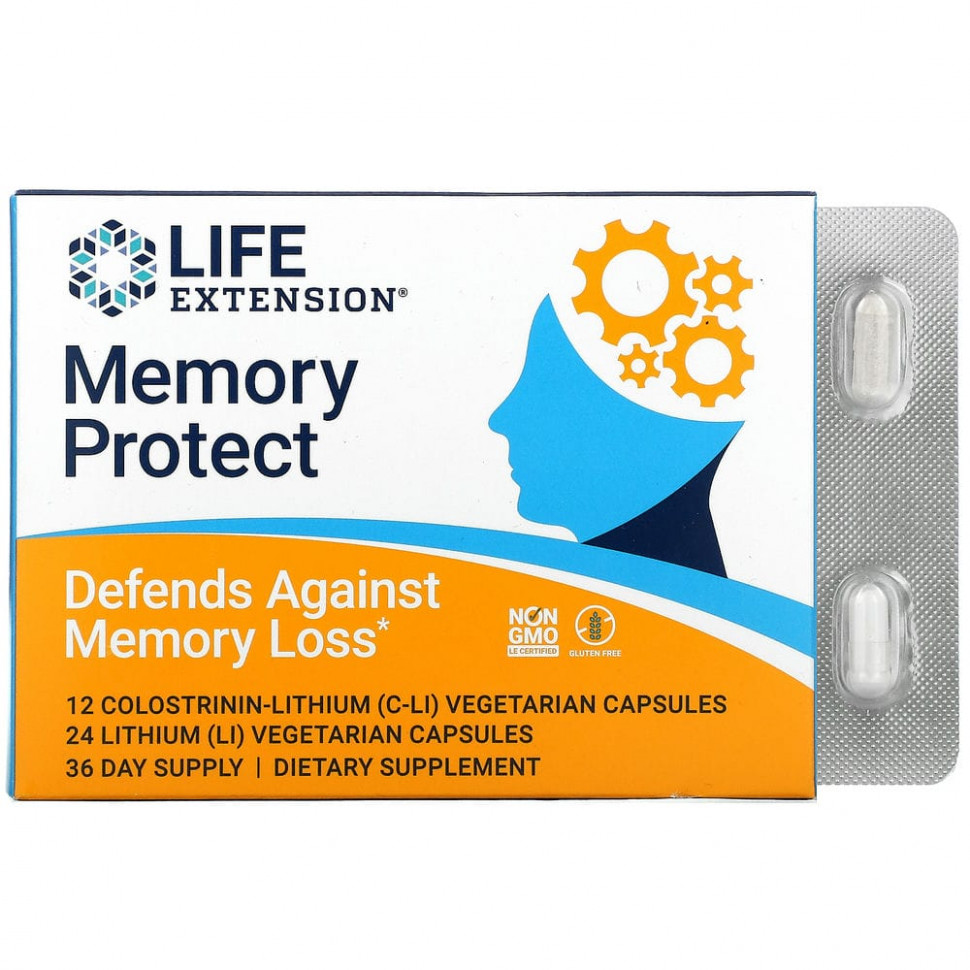  Life Extension, Memory protect, 36    IHerb ()