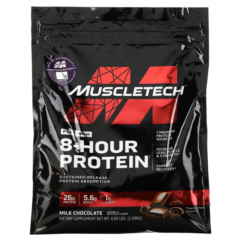   Muscletech, Platinum 8-Hour Protein,  , 2,09  (4,6 )   -     , -  