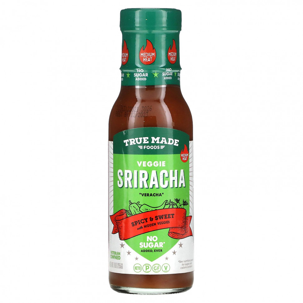   True Made Foods, Veggie Sriracha,      , 255  (9 )   -     , -  