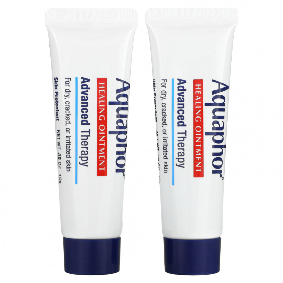   Aquaphor, Healing Ointment, Advanced Therapy, 2 Tubes, 0.35 oz (10 g) Each   -     , -  