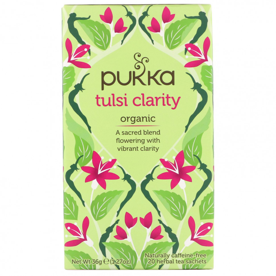   Pukka Herbs, Organic Tulsi Clarity,  , 20   , 1,27  (36 )   -     , -,   