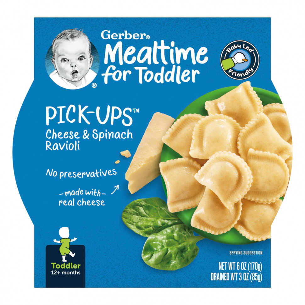   Gerber, Mealtime For Toddler, Pick-ups,    12 ,     , 170  (6 )   -     , -  