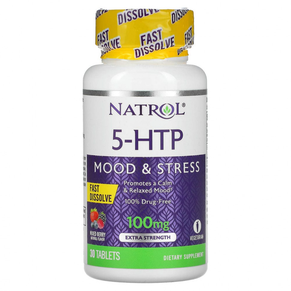   Natrol, 5-HTP, ,  ,   , 100 , 30    -     , -  