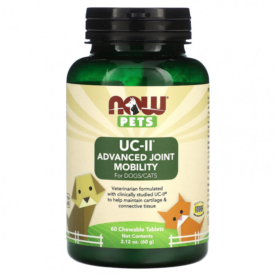   NOW Foods, Pets UC-II Advanced Joint Mobility    , 60  , 60  (2,12 )   -     , -  