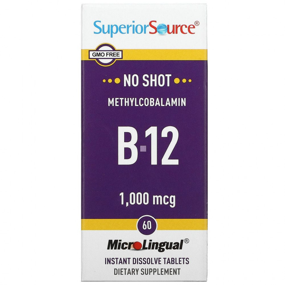   Superior Source,  B-12, 1000 , 60   MicroLingual   -     , -  