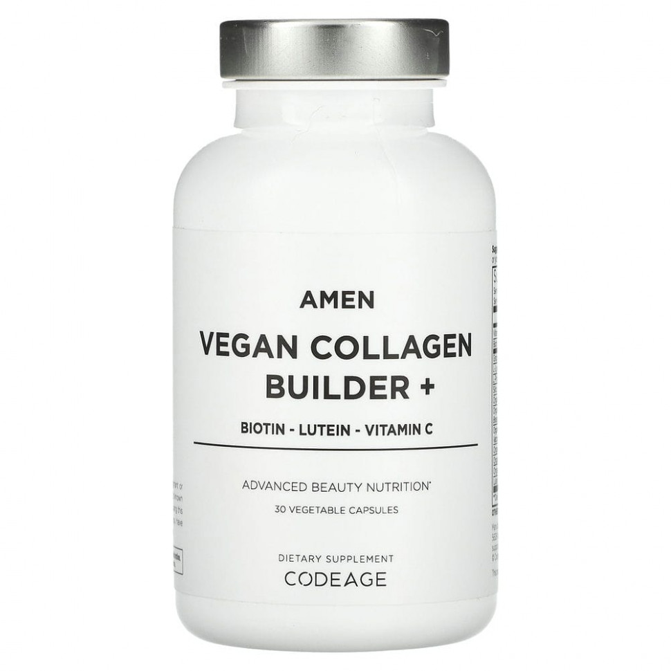   Codeage, Amen, Vegan Collagen Builder +, 30     -     , -  