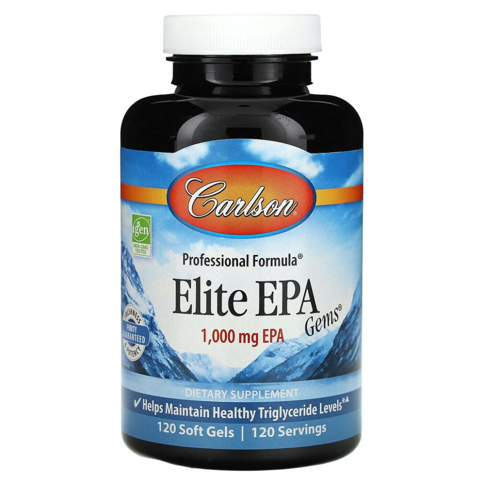   Carlson Labs, Elite EPA Gems, 1000 , 120    -     , -  