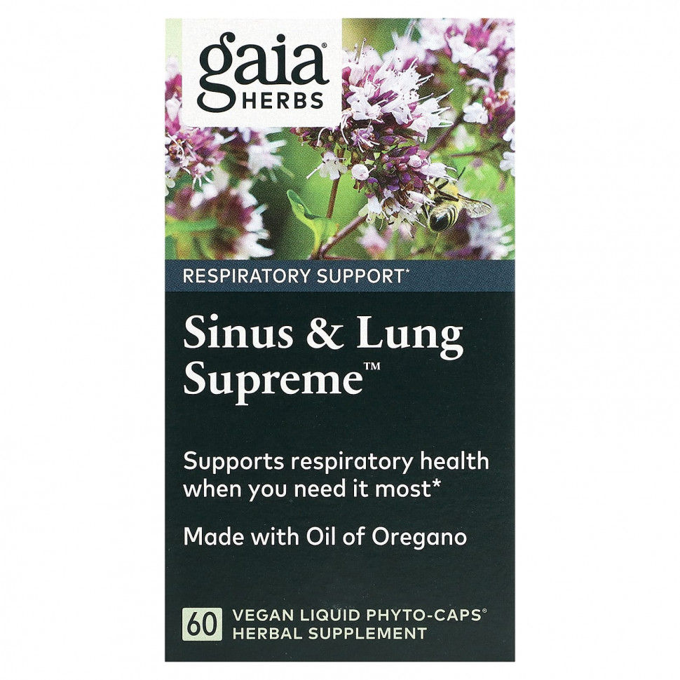   Gaia Herbs, Sinus & Lung Supreme, 60      -     , -  