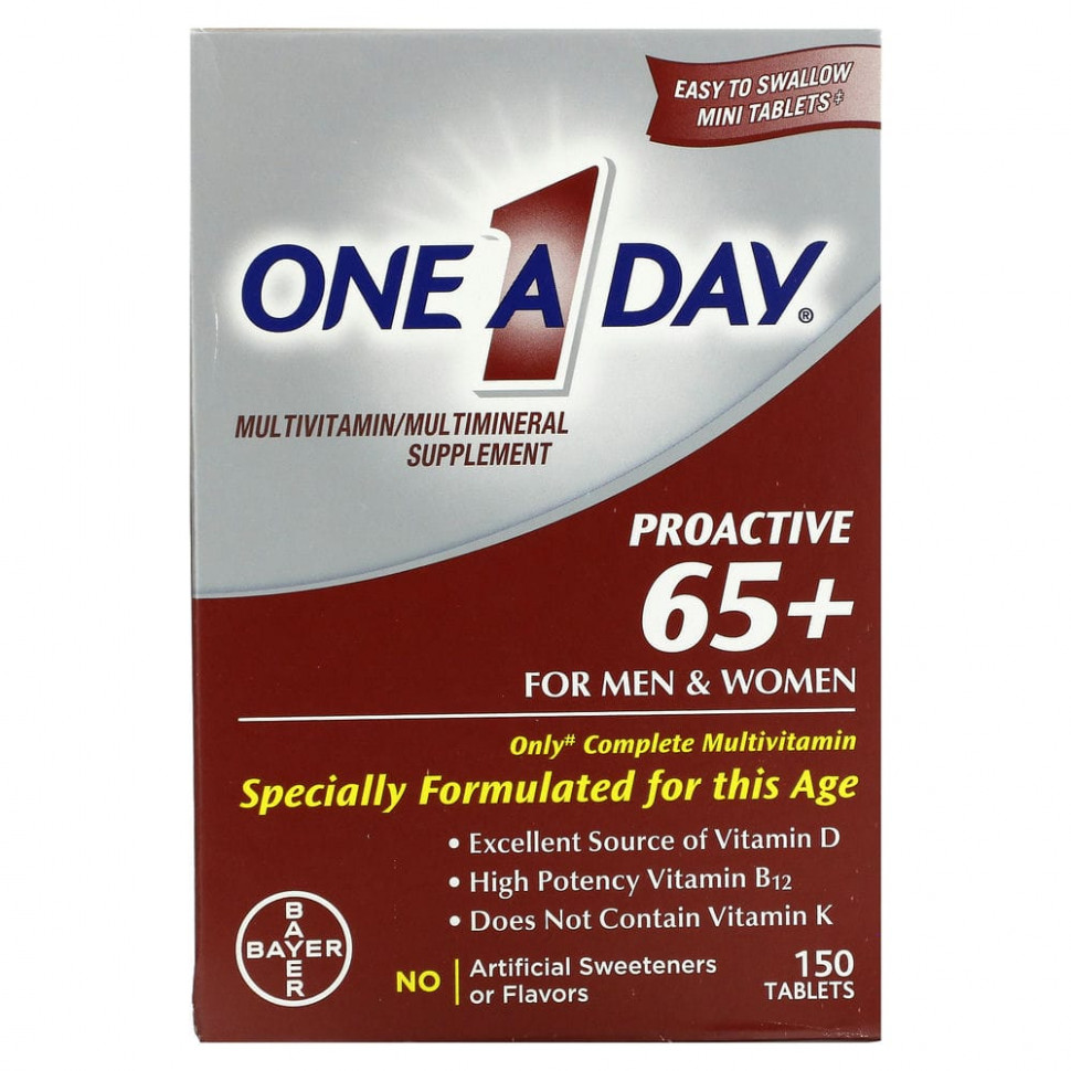  One-A-Day, Proactive 65+,  /  ,    , 150   IHerb ()