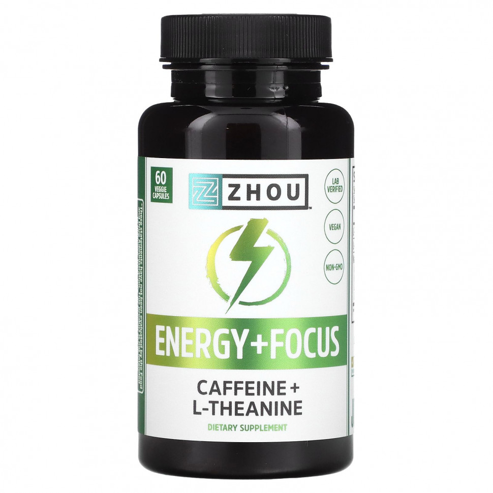   Zhou Nutrition, Energy + Focus`` 60     -     , -  