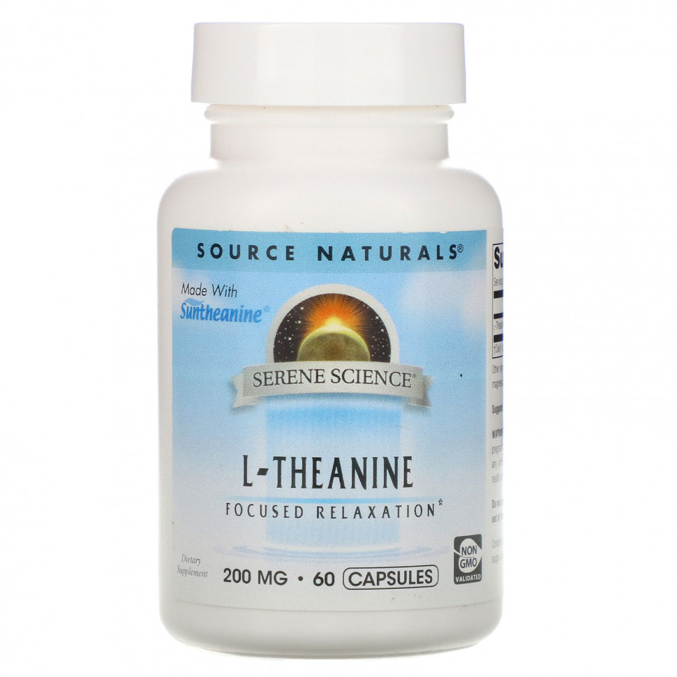   Source Naturals, Serene Science, L-, 200 , 60    -     , -  