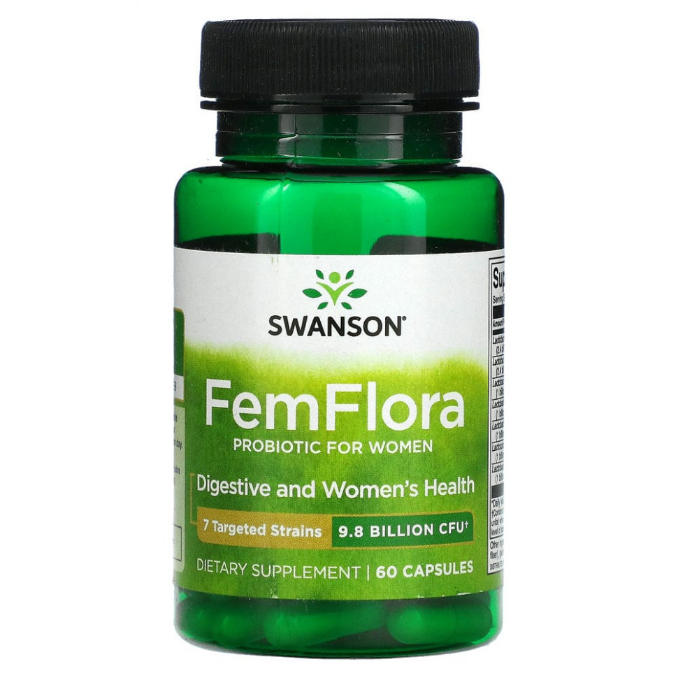   Swanson, FemFlora,   , 9,8  , 60    -     , -  