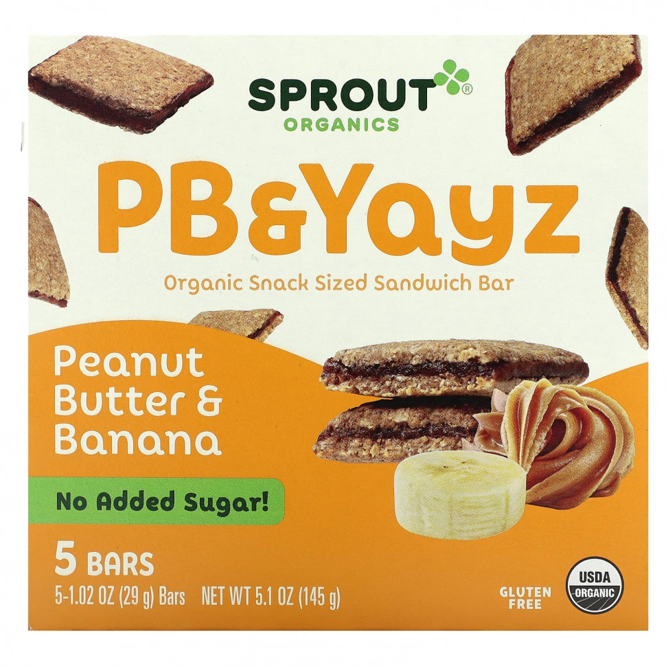  Sprout Organics, PB & Yayz,  -  ,    , 5 , 29  (1,02 )  IHerb ()