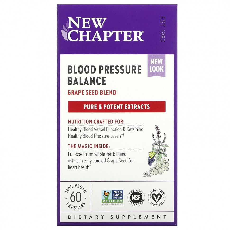   New Chapter, Blood Pressure Balance,   , 60     -     , -  