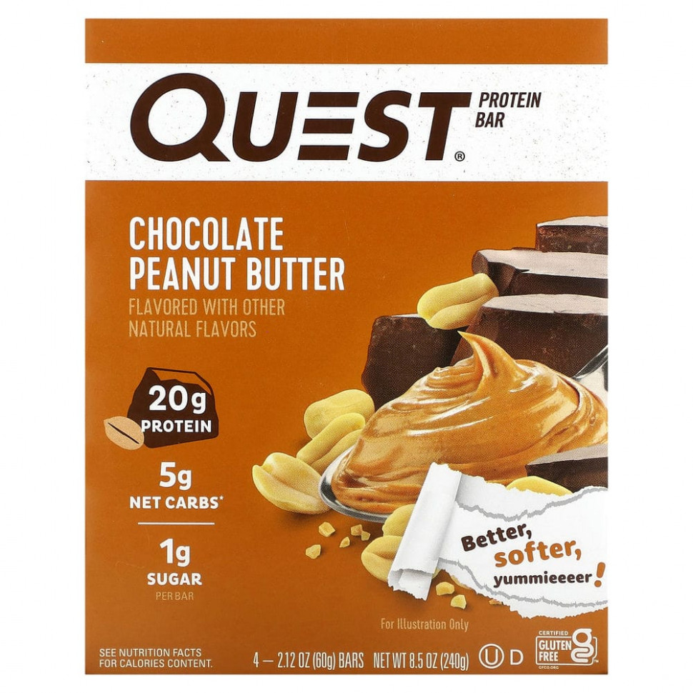   Quest Nutrition, Protein Bar, - , 4 , 60  (2,12 )   -     , -  