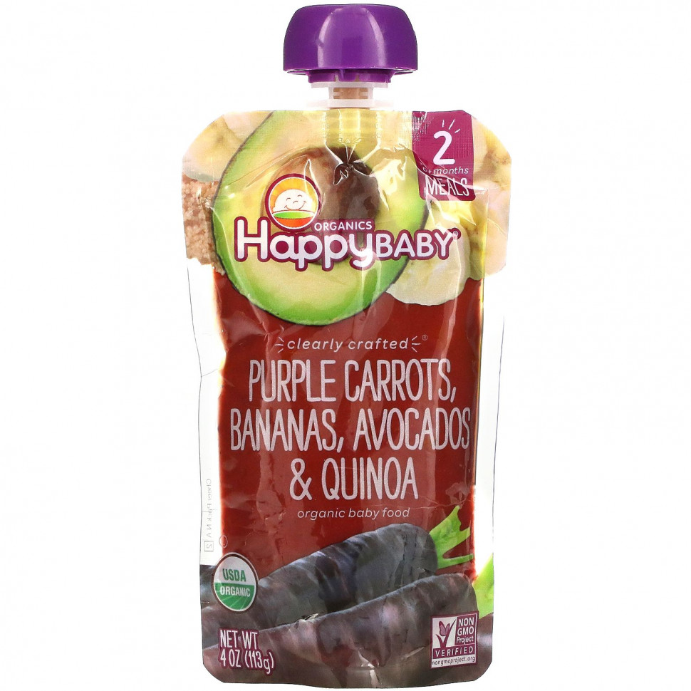   Happy Family Organics, Happy Baby, Stage 2,  , ,   , 4  (113 )   -     , -  