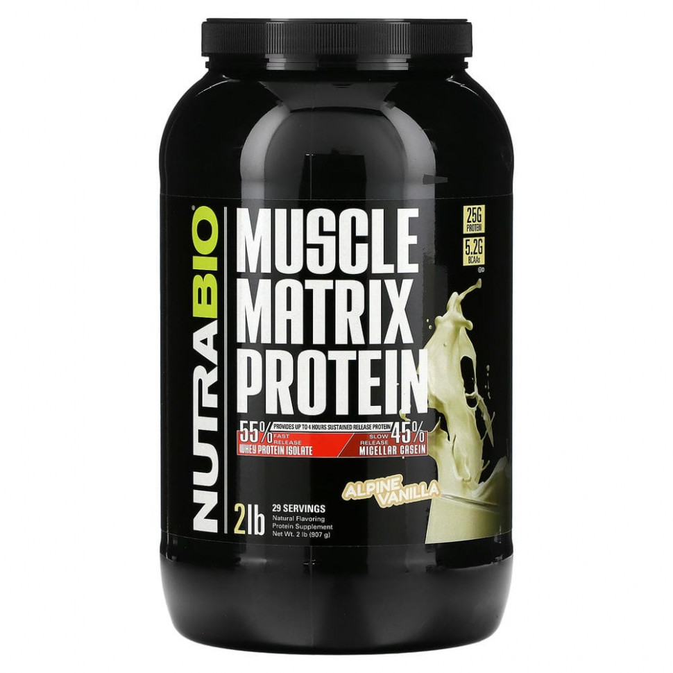   Nutrabio Labs, Muscle Matrix Protein,  , 907  (2 )   -     , -  