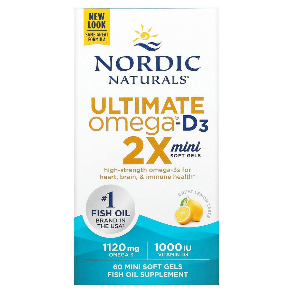   Nordic Naturals, Ultimate Omega 2X   D3, , 60  -   -     , -  