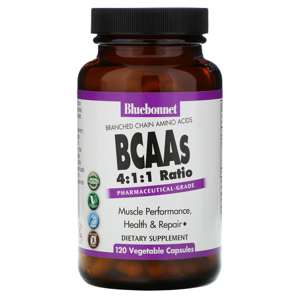   Bluebonnet Nutrition, BCAA   4: 1: 1, 120     -     , -  