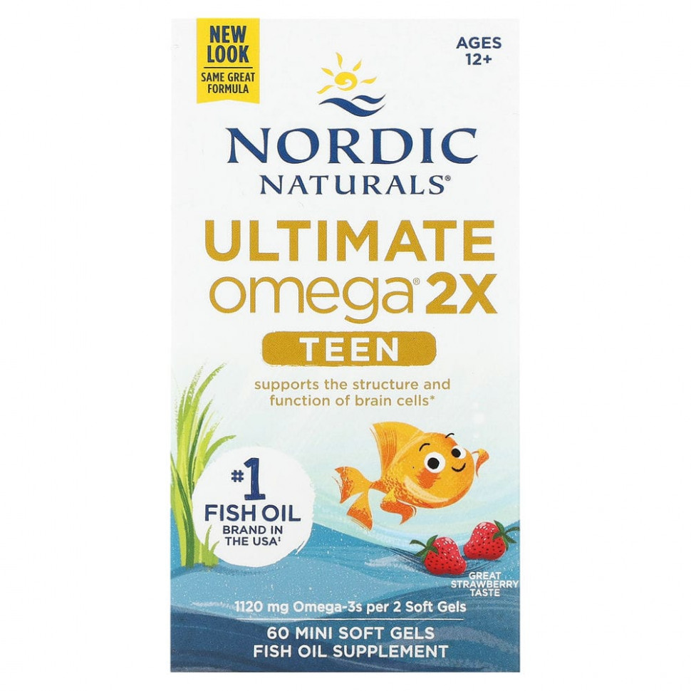   Nordic Naturals, Ultimate Omega 2X Teen,    12  18 ,   , 60 -   -     , -  