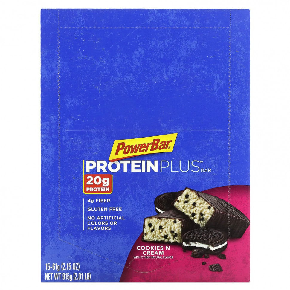   PowerBar, Protein Plus,     , 15 , 61  (2,15 )   -     , -  