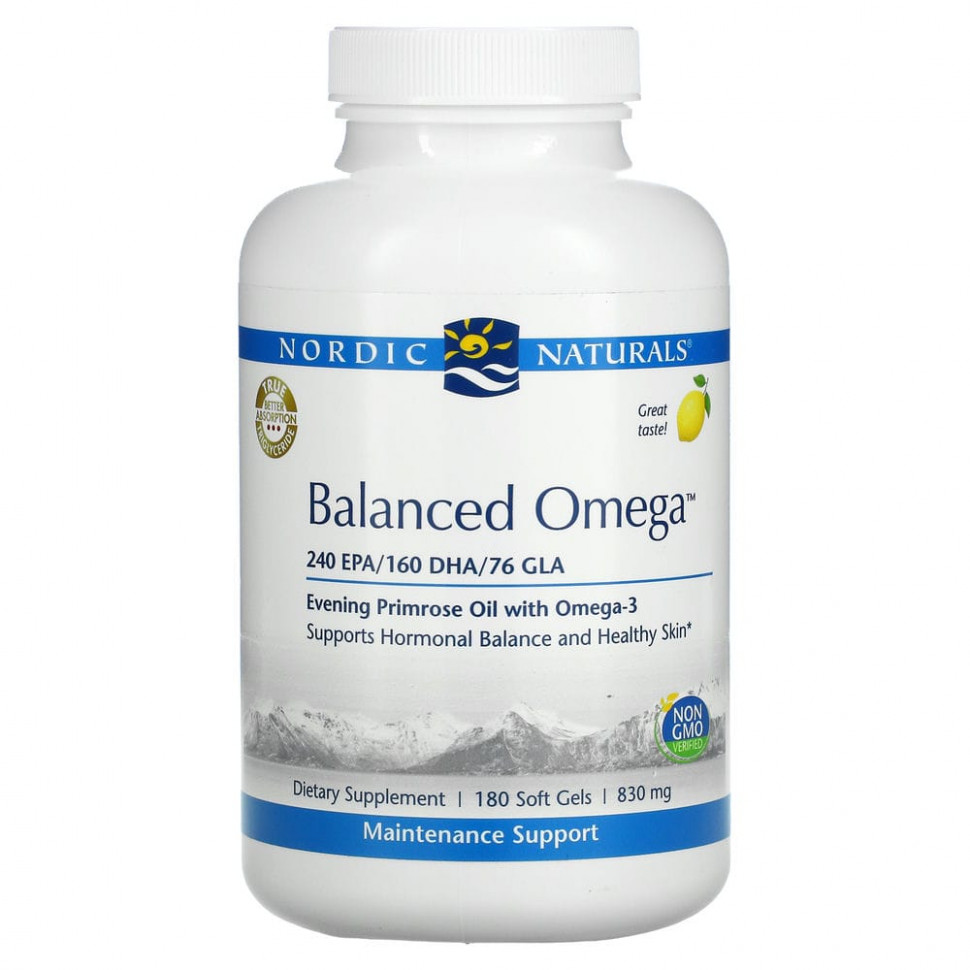   Nordic Naturals, Balanced Omega,   , 830 , 180      -     , -  