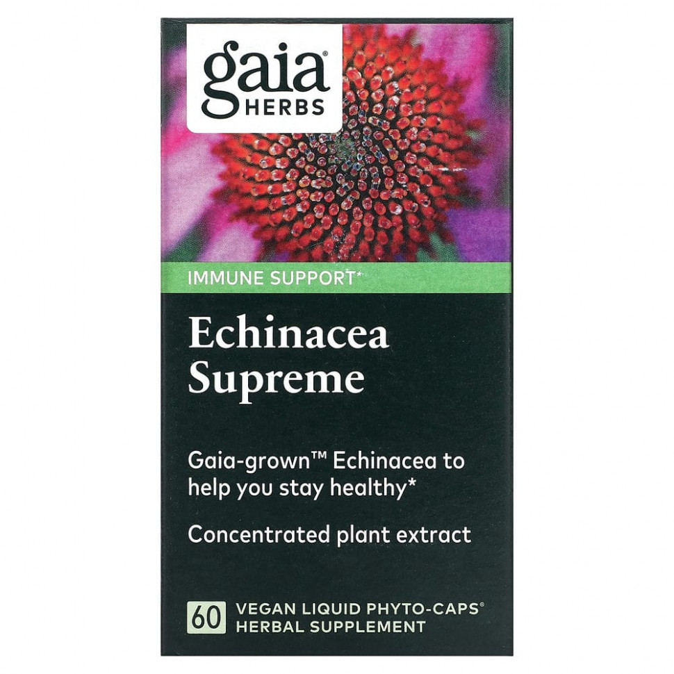   Gaia Herbs, Echinacea Supreme, 60  -     -     , -  