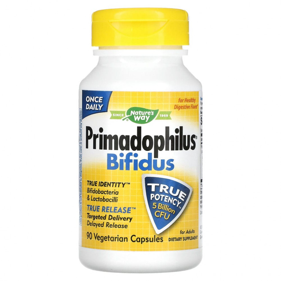   Nature's Way, Primadophilus Bifidus  , 5  , 90     -     , -  