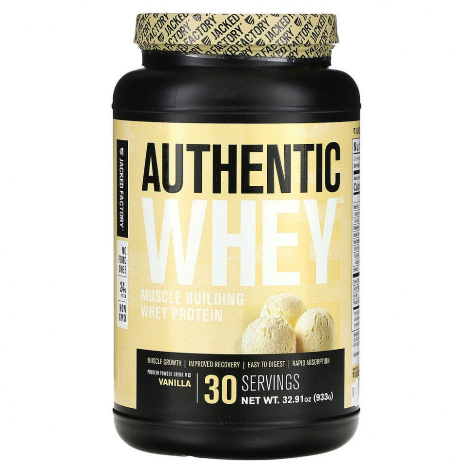  Jacked Factory, Authentic Whey,      , , 933  (32,91 )  IHerb ()
