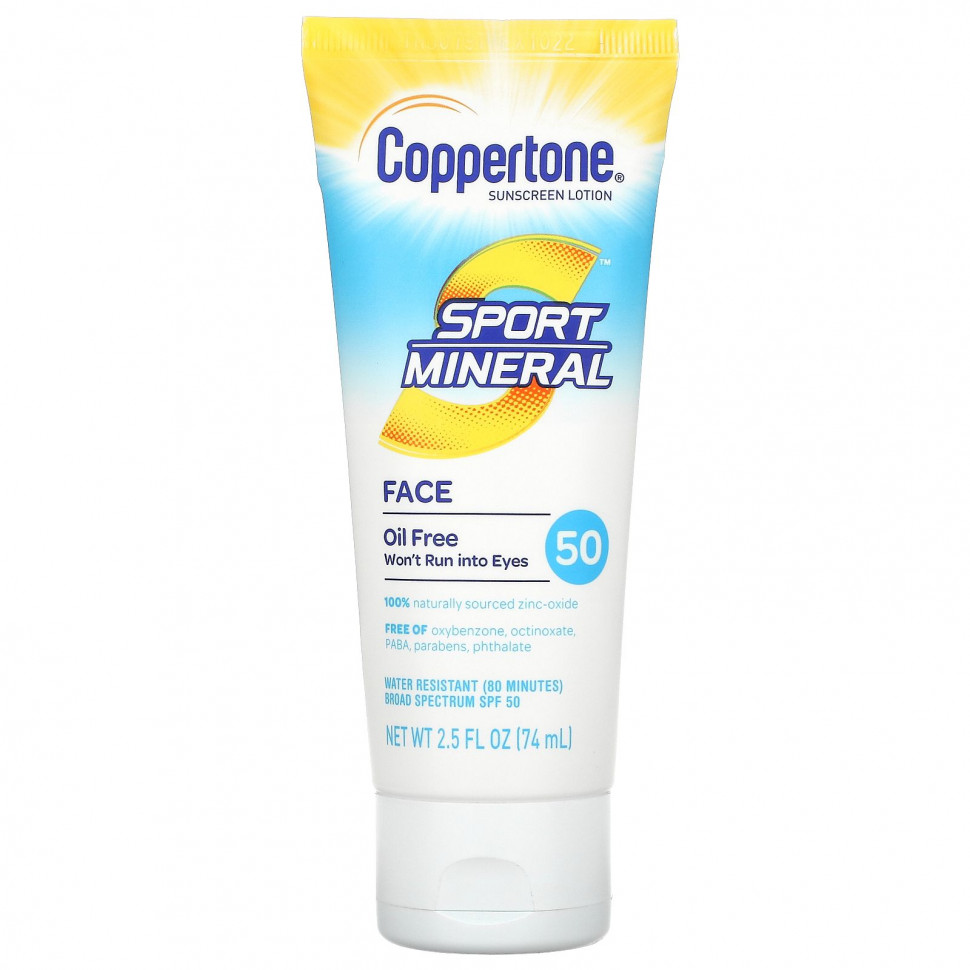   Coppertone, Sport Mineral,  , SPF 50,  , 74  (2,5 . )   -     , -  