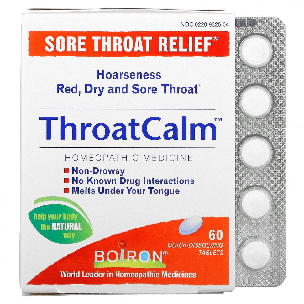   Boiron, ThroatCalm, 60     -     , -  