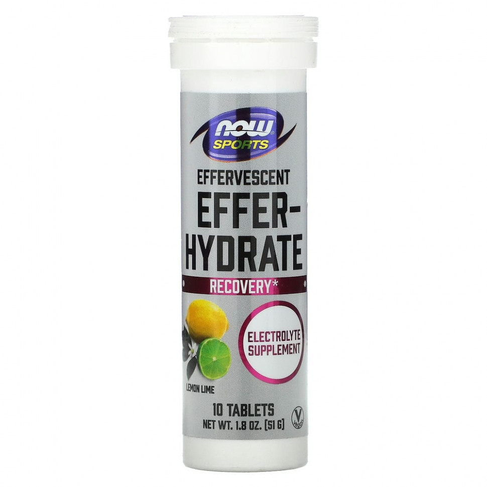   NOW Foods, Sports, Effer-Hydrate,   , 10 , 51  (1,8 )   -     , -,   