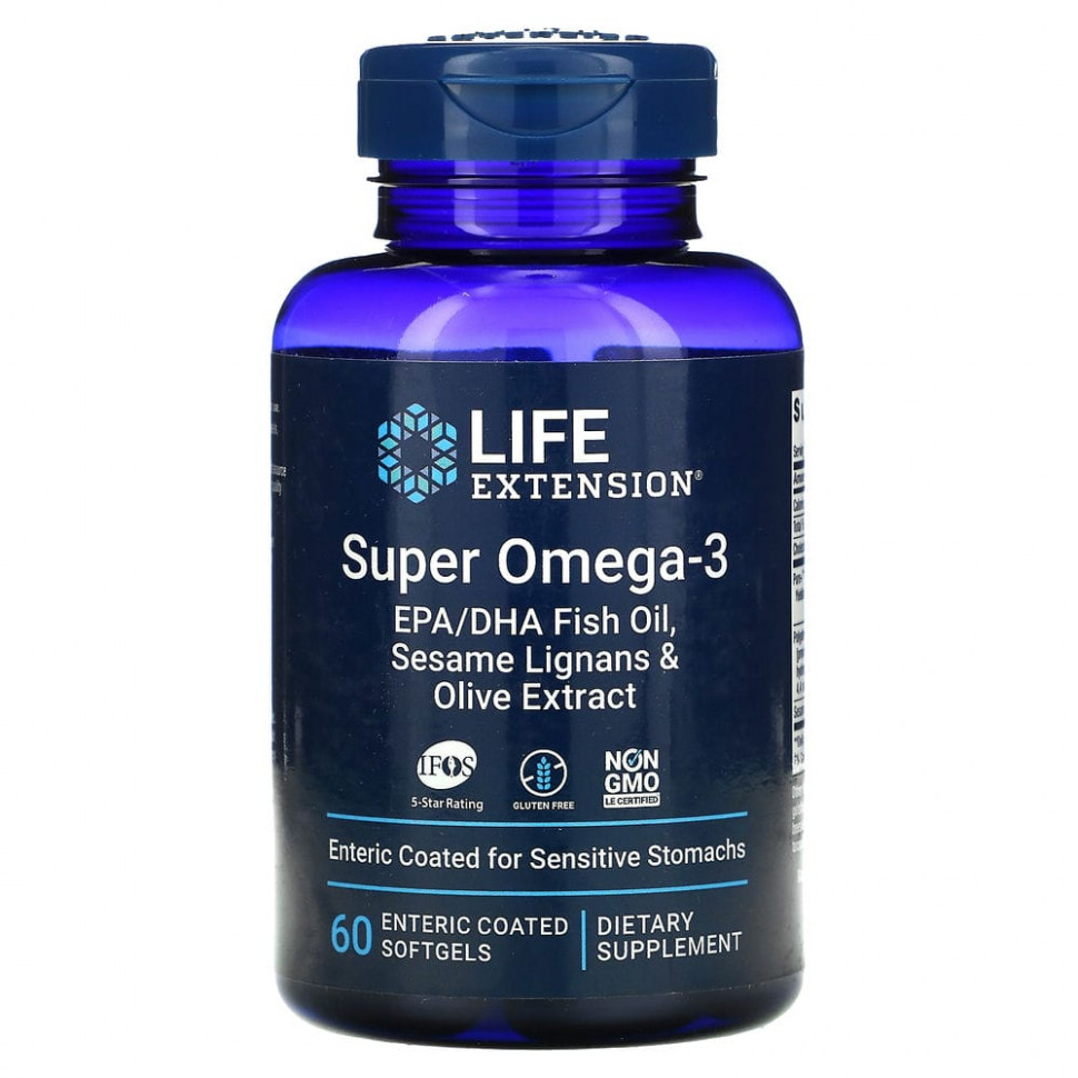   Life Extension, Super Omega-3,      ,     , 60 ,      -     , -  