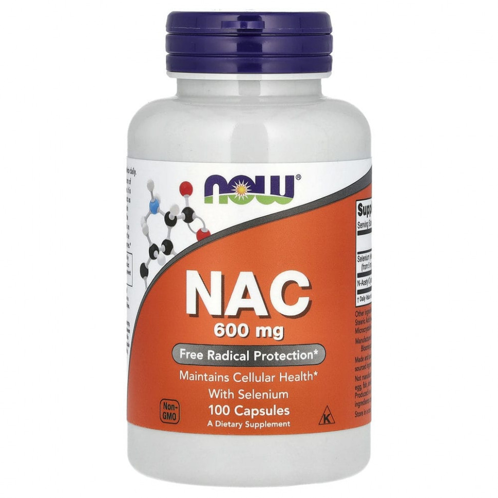   NOW Foods, NAC (N-), 600 , 100     -     , -  