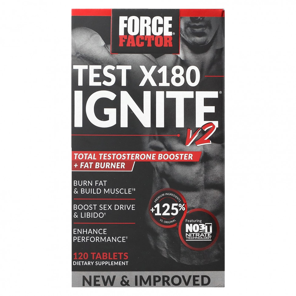   Force Factor, Test X180 Ignite V2,        , 120    -     , -  