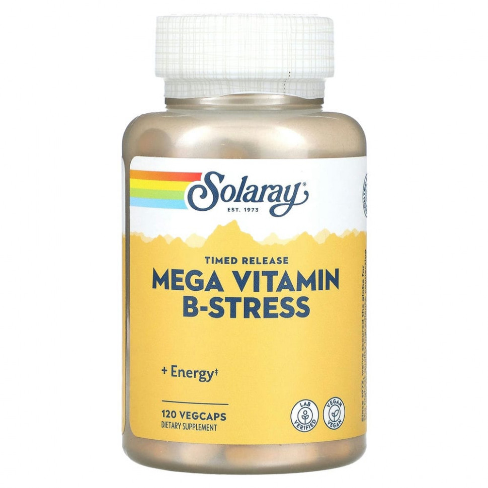   Solaray, Mega B-Stress, 120            -     , -,   