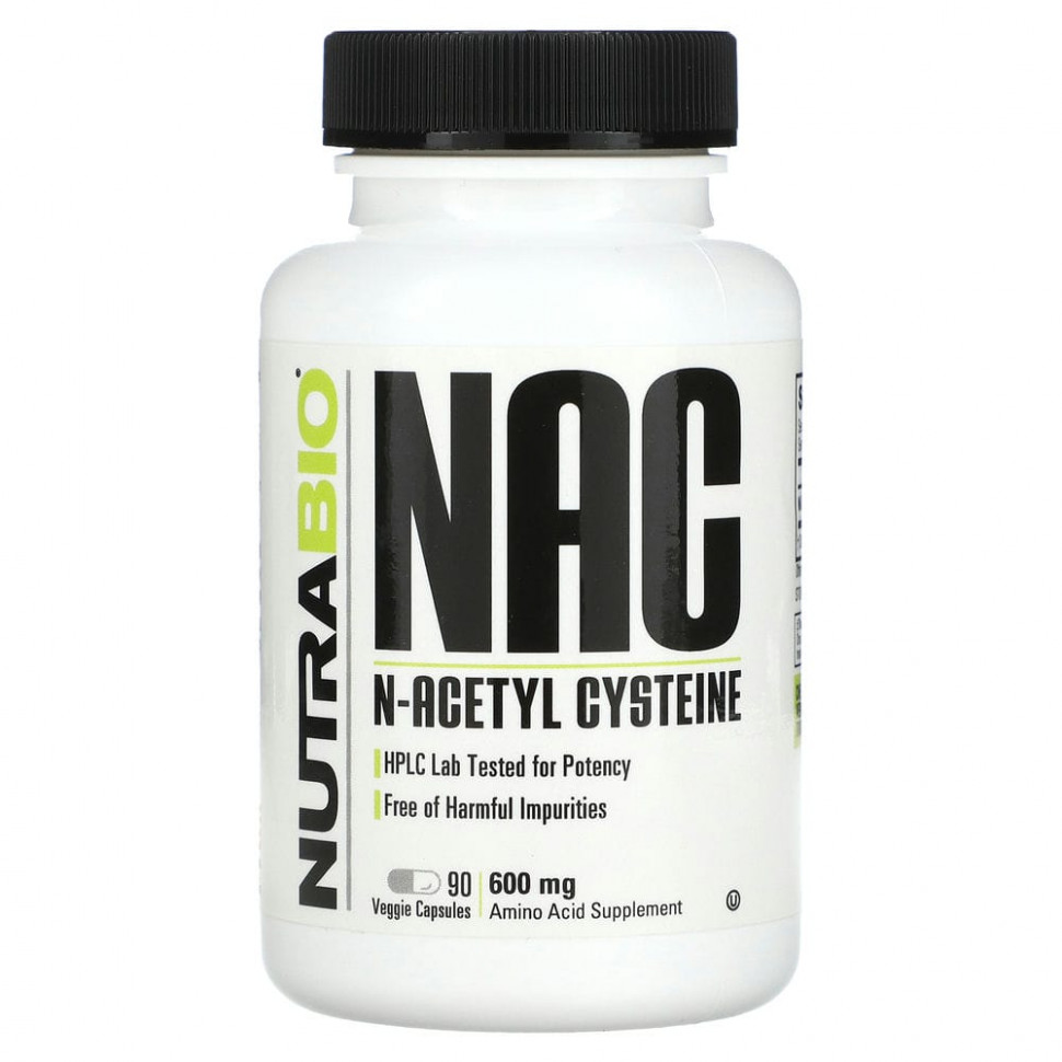   Nutrabio Labs, NAC N-, 600 , 90     -     , -  