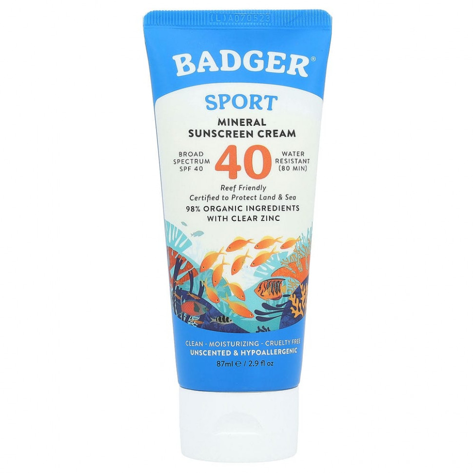   Badger Company, Sport,    , SPF 40,  , 87  (2,9 . )   -     , -  