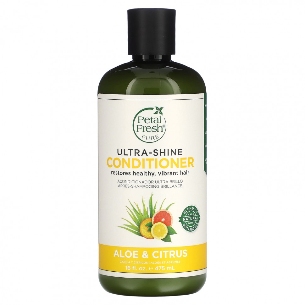   Petal Fresh, Pure, Ultra-Shine Conditioner, Aloe & Citrus, 16 fl oz (475 ml)   -     , -  