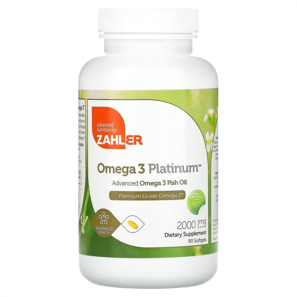   Zahler, Omega 3 Platinum,    -3,  , 1000 , 90    -     , -  