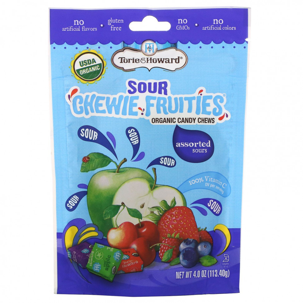   Torie & Howard, Sour Chewie Fruities,   , , 113,40  (4 )   -     , -  