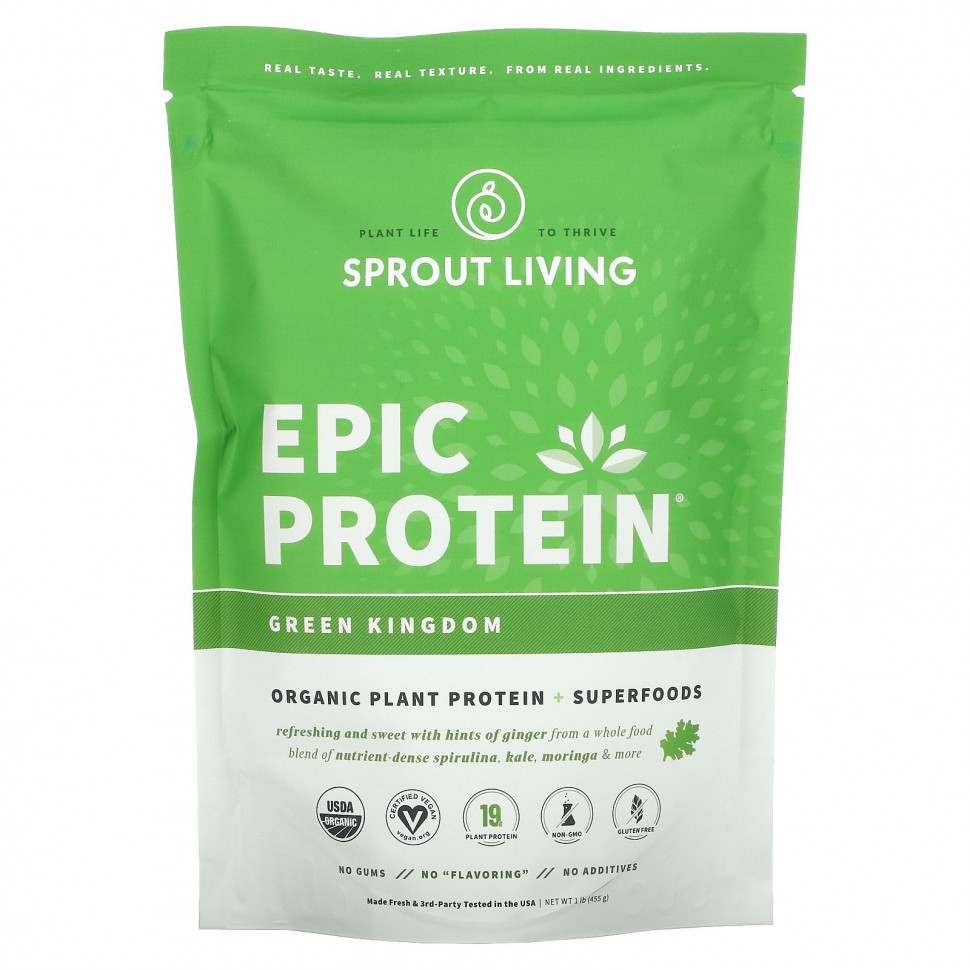   Sprout Living, Epic Protein,     , Green Kingdom, 455  (1 )   -     , -  