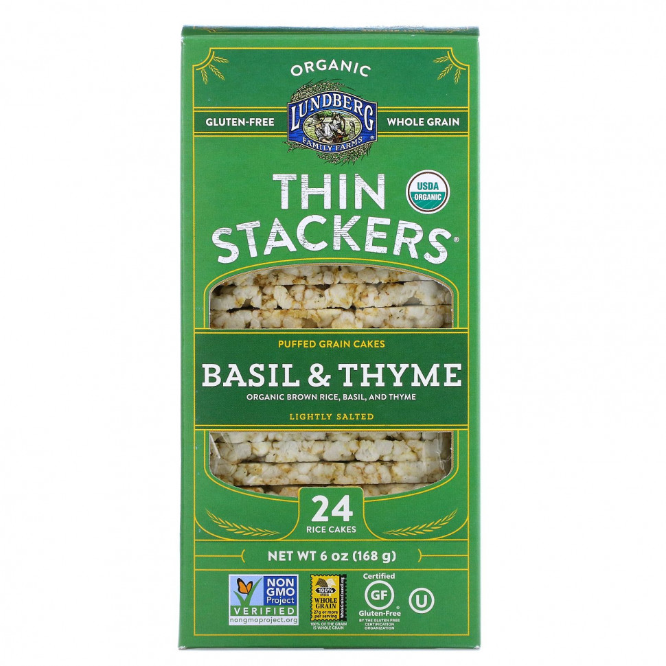   Lundberg, Organic Thin Stackers,   ,   , , 24  , 168  (6 )   -     , -  