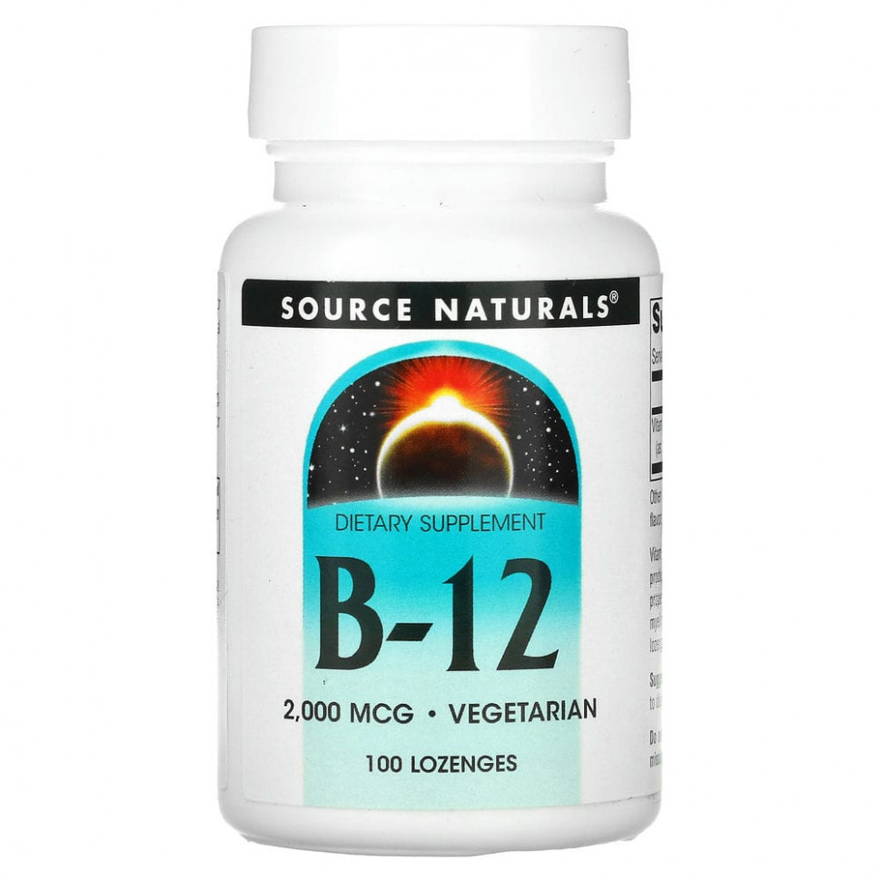   Source Naturals, B-12, 2000 , 100    -     , -  